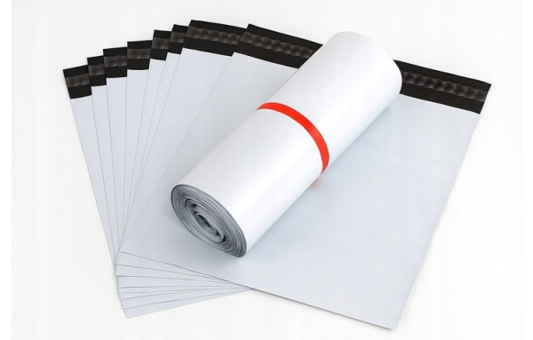 FOLIOPAK koperta kurierska 350x450mm 50szt GRUBA MOCNA folia bezpieczna